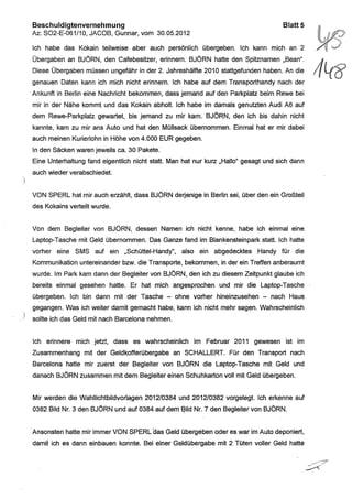 JOSE MANUEL DOMINGUEZ LAGE vernehmung