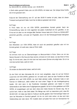 JOSE MANUEL DOMINGUEZ LAGE vernehmung