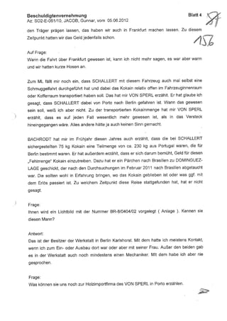 JOSE MANUEL DOMINGUEZ LAGE vernehmung