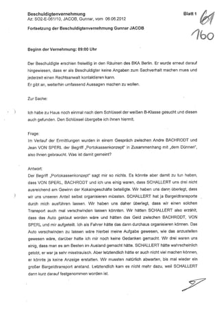 JOSE MANUEL DOMINGUEZ LAGE vernehmung