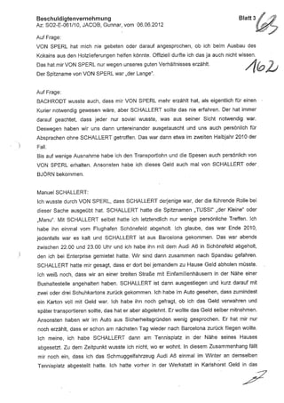 JOSE MANUEL DOMINGUEZ LAGE vernehmung