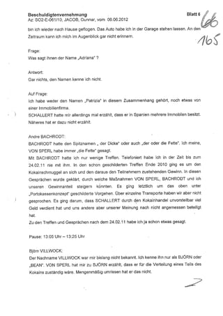 JOSE MANUEL DOMINGUEZ LAGE vernehmung