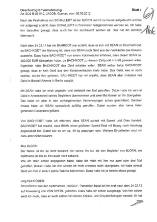 JOSE MANUEL DOMINGUEZ LAGE vernehmung