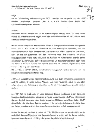 JOSE MANUEL DOMINGUEZ LAGE vernehmung