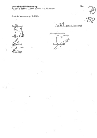 JOSE MANUEL DOMINGUEZ LAGE vernehmung