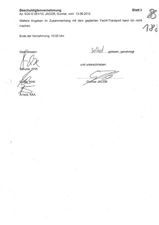 JOSE MANUEL DOMINGUEZ LAGE vernehmung