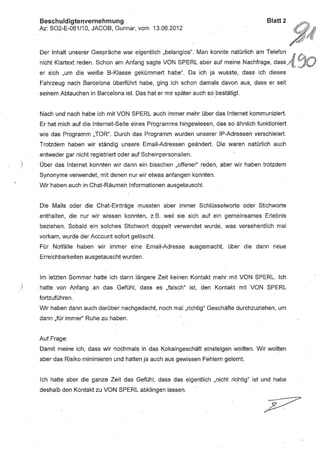 JOSE MANUEL DOMINGUEZ LAGE vernehmung