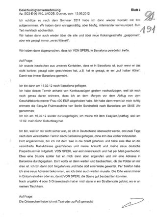 JOSE MANUEL DOMINGUEZ LAGE vernehmung