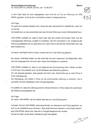 JOSE MANUEL DOMINGUEZ LAGE vernehmung