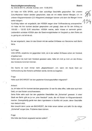 JOSE MANUEL DOMINGUEZ LAGE vernehmung