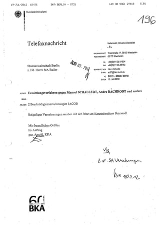 JOSE MANUEL DOMINGUEZ LAGE vernehmung