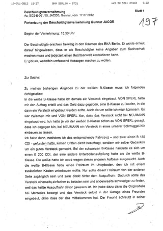 JOSE MANUEL DOMINGUEZ LAGE vernehmung