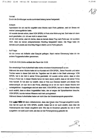 JOSE MANUEL DOMINGUEZ LAGE vernehmung