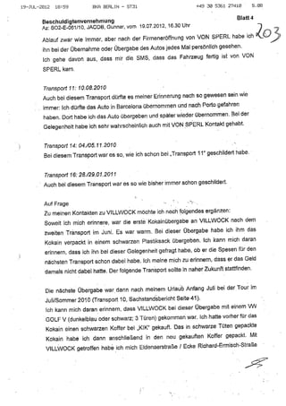 JOSE MANUEL DOMINGUEZ LAGE vernehmung