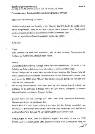 JOSE MANUEL DOMINGUEZ LAGE vernehmung