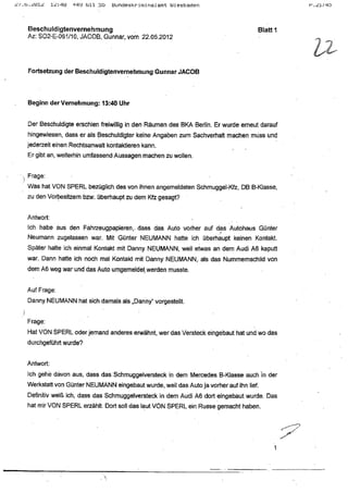 JOSE MANUEL DOMINGUEZ LAGE vernehmung