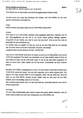 JOSE MANUEL DOMINGUEZ LAGE vernehmung