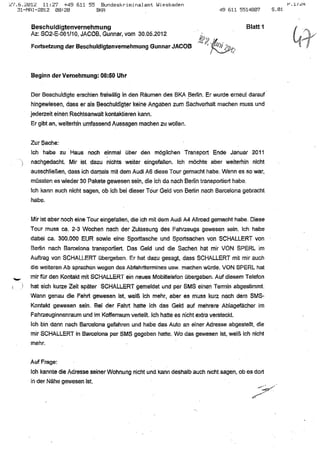 JOSE MANUEL DOMINGUEZ LAGE vernehmung