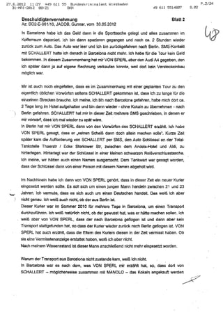 JOSE MANUEL DOMINGUEZ LAGE vernehmung