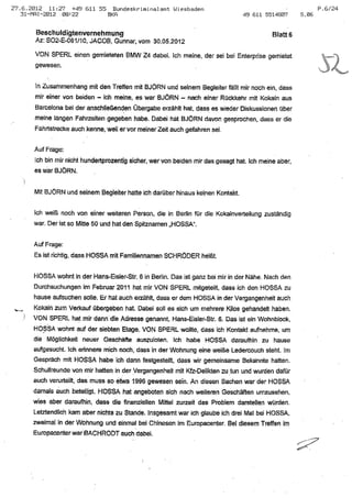 JOSE MANUEL DOMINGUEZ LAGE vernehmung