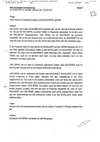 JOSE MANUEL DOMINGUEZ LAGE vernehmung