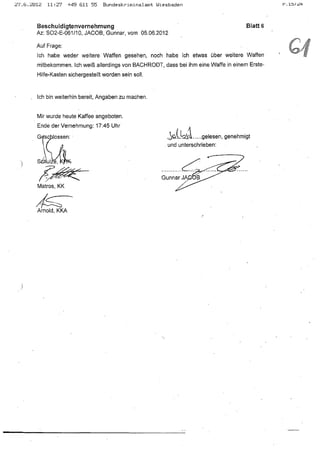 JOSE MANUEL DOMINGUEZ LAGE vernehmung