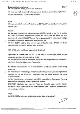 JOSE MANUEL DOMINGUEZ LAGE vernehmung