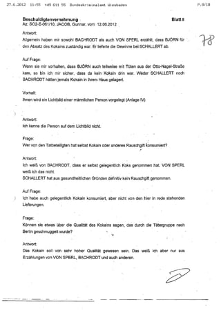 JOSE MANUEL DOMINGUEZ LAGE vernehmung