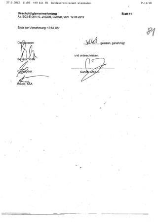 JOSE MANUEL DOMINGUEZ LAGE vernehmung