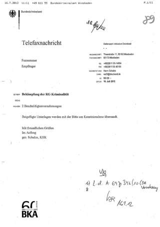 JOSE MANUEL DOMINGUEZ LAGE vernehmung