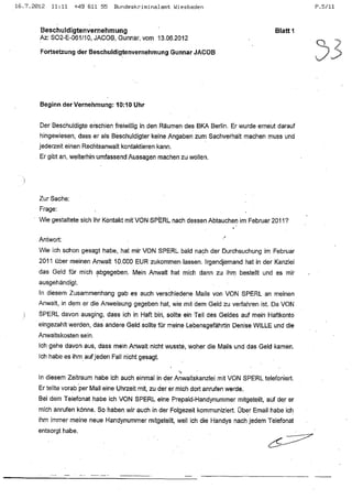 JOSE MANUEL DOMINGUEZ LAGE vernehmung