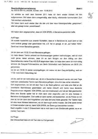 JOSE MANUEL DOMINGUEZ LAGE vernehmung