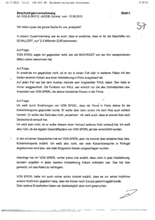 JOSE MANUEL DOMINGUEZ LAGE vernehmung