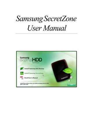 SamsungSecretZone
User Manual
 