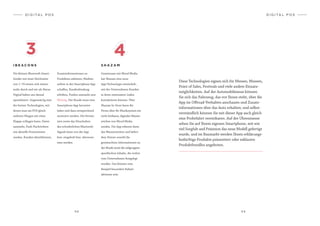 6 8 6 9
I B E A C O N S S H A Z A M
Die kleinen Bluetooth Smart-
Sender mit einer Reichweite
von 1–70 setzen sich immer
mehr durch und wir als Havas
Digital haben uns darauf
spezialisiert. Gegenwärtig eine
der besten Technologien, mit
denen man am POS gleich
mehrere Fliegen mit einer
Klappe schlagen kann: Daten
sammeln, Push-Nachrichten
wie aktuelle Promotionen
senden, Kunden identifizieren,
Gemeinsam mit Mood Media
hat Shazam eine neue
App-Technologie entwickelt,
mit der Unternehmen Kunden
in ihren stationären Läden
kontaktieren können. Über
Shazam In-Store kann die
Firma über ihr Musiksystem ein
nicht hörbares, digitales Wasser-
zeichen von Mood Media
senden. Die App erkennt dann
das Wasserzeichen und liefert
dem Nutzer sowohl die
gewünschten Informationen zu
der Musik sowie die zielgruppen-
spezifischen Inhalte, die vorher
vom Unternehmen festgelegt
wurden. Das können zum
Beispiel besondere Rabatt-
aktionen sein.
3
D I G I TA L P O S
Zusatzinformationen zu
Produkten anbieten, Marken-
welten in der Smartphone App
schaffen, Kundenbindung
erhöhen, Punkte sammeln usw.
Wichtig: Der Kunde muss eine
Smartphone App herunter­­-
laden und dazu entsprechend
motiviert werden. Die Permis­
sion sowie das Einschalten
des erforderlichen Bluetooth-
Signals kann von der App
bzw. eingeholt bzw. übernom-
men werden.
4
Diese Technologien eignen sich für Messen, Museen,
Point of Sales, Festivals und viele andere Einsatz-
möglichkeiten. Auf der Automobilmesse können
Sie sich das Fahrzeug, das vor Ihnen steht, über die
App im Offroad-Verhalten anschauen und Zusatz-
informationen über das Auto erhalten; und selbst-
verständlich können Sie mit dieser App auch gleich
eine Probefahrt vereinbaren. Auf der Uhrenmesse
sehen Sie auf Ihrem eigenen Smartphone, mit wie
viel Sorgfalt und Präzision das neue Modell gefertigt
wurde, und im Baumarkt werden Ihnen erklärungs-
bedürftige Produkte präsentiert oder exklusive
Produktbundles angeboten.
D I G I TA L P O S
 