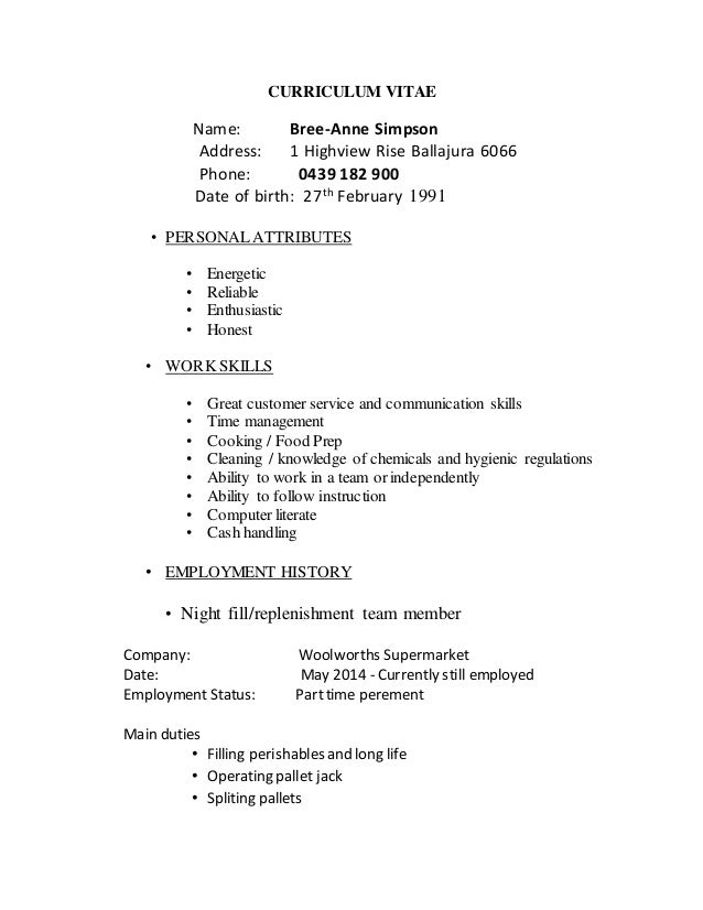 bree resume highview rise 1 638