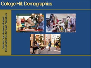 PotentialFutureResidenceProject|
DemographicDataforTargetPopulations
 