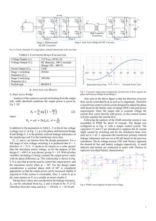 Design of a Single Phase Isolated Bidirectional AC to DC Converter for ...