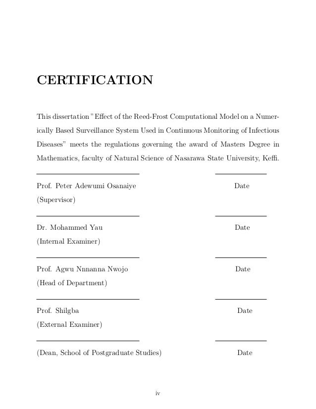 Dissertation statistician