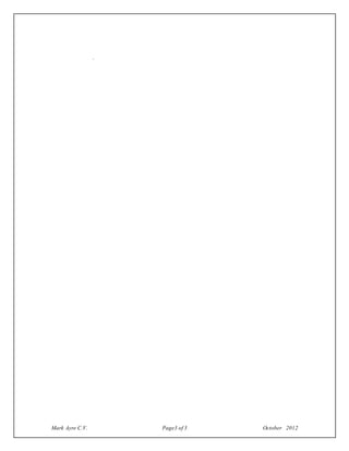 Mark Ayre C.V. Page3 of 3 October 2012
.
 