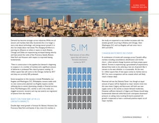 VWURQJDFWLYLWIURPH[SDQGLQJPHGLDDQGWHFKFRPSDQLHV 
3ULPHUHQWVDUHXQGHUVXVWDLQHGXSZDUGSUHVVXUHDQGNH 
VXEPDUNHWVDFURVV/RQGRQDUHVHHLQJXSOLIWVLQUHQWV7KLVLV 
OLQNHGWRERWKLPSURYLQJHFRQRPLFIXQGDPHQWDOVDVZHOODVD 
UHVWULFWHGGHYHORSPHQWSLSHOLQHZKLFKLVDQWLFLSDWHGWREH 
OLPLWHGRYHUWKHQH[WWZRHDUVRQWKHEDFNRIEHORZDYHUDJH 
FRPSOHWLRQVFRPELQHGZLWKWKHSUHYDOHQFHRISUHOHDVH 
DJUHHPHQWVZKLFKLVDEVRUELQJIXWXUHVXSSO 
TENANTS MOVING PROACTIVELY 
IN ACTIVE MARKETS 
7KHJHQHUDOODFNRITXDOLWVSDFHLVVHHLQJWHQDQWVLQYHVWLJDWH 
WKHLUUHDOHVWDWHRSWLRQVDQGVRPHDUHPRYLQJSURDFWLYHO 
EHIRUHWKHLUOHDVHH[SLUDWLRQVLQRUGHUWRORFNLQTXDOLWVSDFH 
EHIRUHIXUWKHUUHQWDOJDLQVDUHUHFRUGHG:LWKIXQGDPHQWDOV 
ÀUPLQJLQYHVWRUVDUHORRNLQJDWRSSRUWXQLWLHVLQVHFRQGDU 
PDUNHWVZKHUHWKHUHPDEHSRWHQWLDOUHGHYHORSPHQWDQJOHV 
,QDGGLWLRQZKLOHFRQVROLGDWLRQVDQGUDWLRQDOL]DWLRQVUHPDLQ 
FRPPRQWKHPHVDFURVV(XURSHWKHJRRGQHZVLVWKDWGHPDQG 
OHYHOVDUHEHLQJGULYHQOHVVEFKXUQLQWKHPDUNHWSODFHDQG 
PRUHEH[SDQVLRQV%XVLQHVVHVDUHFRPLQJRIIWKHVLGHOLQHV 
DQGDUHH[HFXWLQJSODQVIRUJURZWK,QIDFWDEVRUSWLRQOHYHOV 
DUHDQWLFLSDWHGWREHUREXVWWKURXJKGHVSLWHQHZVXSSO 
OHDYLQJWKHRIÀFHYDFDQFUDWHDWLWVORZHVWSRLQWVLQFH 
:LWKDIHZH[FHSWLRQVFODVV$GRZQWRZQRIÀFHPDUNHWV 
DFURVV(XURSHDUHSRLVHGIRUUHVSHFWDEOHOHYHOVRIJURZWK 
WKURXJK+RZHYHUROGHURIÀFHVWRFNZLOOSDWKHSULFH 
JLYHQWKHSHUYDVLYHWUHQGVRIGHQVLÀFDWLRQDQGÁLJKWWRTXDOLW 
0RUHUHWURÀWWLQJFRQYHUVLRQVDQGDVWHDGVWUHDPRIQHZ 
VXSSOFDQEHH[SHFWHGLQWKRVHPDUNHWVZLWKDKLJKHU 
SHUFHQWDJHRIDJLQJLQYHQWRU 
$%62537,21$6$3(5(17$*(2),19(1725 
Ho Chi Minh City 
Istanbul 
Chengdu 
Shenzhen 
Hyderabad 
Pune 
Mexico City 
0.0% 5.0% 10.0% 15.0% 20.0% 25.0% 30.0% 35.0% 40.0% 45.0% 
1(:6833/$6$3(5(17$*(2),19(1725 
Manila 
Shanghai 
Jakarta 
Ho Chi Minh City 
Shenzhen 
Guangzhou 
Jakarta 
Mumbai 
Shanghai 
Mexico City 
0.0% 20.0% 40.0% 60.0% 80.0% 100.0% 120.0% 
Manila 
Hyderabad 
Seattle 
GLOBAL OFFICE 
)25($67 
86+0$1	:$.(),(/'  
 