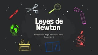 Leyes de
Newton
Grupo:305 A
Nombre: Luis Angel Hernández Pérez
 
