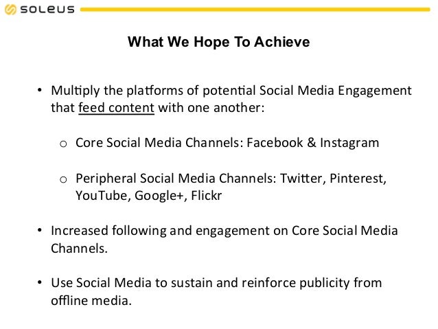 soleus social media marketing proposal social media marketing proposal