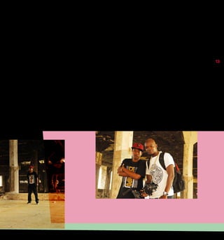 Dass der Weg in das Musikvideo-Business steinig war, hielt
Minzi nicht davon ab, an seinem Ziel festzuhalten. „An das rich-
tige Equipment zu kommen, war am Anfang wirklich schwer.
Aber auch Künstler*innen zu finden, die sich die Kosten für
ein Musikvideo leisten konnten. Also habe ich mir zunächst
Künstler*innen gesucht, die zwar talentiert, aber unbekannt
waren und habe Musikvideos umsonst gemacht, um meine
Arbeit zeigen zu können. Ich habe viel gemalt, um mich über
Wasser zu halten.“ Sein Erfolg liegt letztlich darin begründet,
dass Minzi für seine Arbeit brennt: „Ich hatte keine Zweifel
daran, dass ich es schaffen werde. Denn ich habe meine Arbeit
immer geliebt. Alles, was ich mache, kommt aus tiefstem Her-
zen. Mir ging es nie darum reich oder berühmt zu werden. Es
ging immer nur darum diesem starken Bedürfnis nachzugehen,
etwas Schönes zu kreieren, das Menschen sich ansehen. Manch-
mal liege ich nachts mit verrückten Ideen wach und denke dar-
über nach, wie ich sie am besten umsetzen kann. Dann stehe ich
früh auf und fange gleich an.“
Minzi liebt es, zu experimentieren und neue Technologien aus-
zuprobieren. Als einer der ersten in Tansania benutzte er Droh-
nen für seine Musikvideos. Seine Experimentierfreudigkeit
setzt neue Maßstäbe in der Szene: „Vor ein paar Jahren gab es nur
wenige etablierte Regisseur*innen. Als sie gemerkt haben, dass
wir, die jungen und unbekannten Filmemacher*innen, ganz
neue Sachen ausprobieren, haben manche komplett aufgehört.
Andere haben versucht mit der Veränderung mitzugehen. Wir
haben also wirklich eine Weiterentwicklung in der Szene ange-
stoßen.“
Minzi gehört zu der Art von Menschen, für die kein Ziel zu
hoch gesteckt, kein Traum zu unrealistisch erscheint. Für ihn
ist der Weg noch lange nicht zu Ende. „Ich habe mein Ziel noch
nicht einmal zur Hälfte erreicht. Viele Ideen, die ich umsetzen
möchte, erfordern besseres Equipment, also auch mehr Geld.
Am liebsten möchte ich eines Tages einen richtigen Film dre-
hen. Wenn ich mir unsere tansanischen Filme anschaue, möch-
te ich jedes Mal weinen. Alles ist schlecht, von dem Drehbuch
bis zu den Aufnahmen. Also stellte ich mir die Frage: Warum
13
 