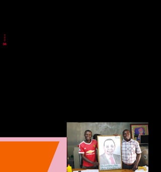 psychisch eingeschränkter Schüler (ca. 10 Jahre alt) habe eine
ausgeprägte künstlerische Fähigkeit. Diese zeigte der Direk-
tor mir anhand eines Bildes. Der kleine Junge habe ein Portrait
des kenianischen Präsidenten gemalt, welches dem Original
unglaublich nahe kam. „Als wir dieses Bild dem kenianischen
Präsidenten bei einem Besuch gezeigt haben“, so der Direktor,
„entschied sich der Präsident das Kind zu fördern und es auf
eine Begabtenschule zu schicken.“ Das sind die kleinen, aber
doch bedeutenden Happy Ends, die verdeutlichen, dass auch in
einem Land wie Kenia, einzelne und individuelle Fähigkeiten
der Kinder erkannt und gefördert werden. Dies sei kein Ein-
zelfall, versicherte mir der Direktor, was ich ihm auch glaube.
Einen Aspekt, der mir als BWL-Student auffiel, gilt es noch zu
erwähnen: Kenianer*innen sind echte Unternehmer*innen!
Die meisten Kenianer*innen sind selbständig, sei es ein kleiner
Kiosk unter einem Blechdach oder ein Ziehwagen mit Gemüse
oder Getränken. In diesem Land ist Entrepreneurship ein gro-
ßes Thema, was auch Barack Obama bei seiner Ankunfts-Rede
vor tausenden Kenianer in Nairobi bestätigte. Auch hier sahen
wir anhand von Beispielen, wie der CBR-Ansatz greift. Men-
schen mit Beeinträchtigungen bekommen Schulungen, Mikro-
kredite und personelle Unterstützung bei Behördengängen für
den Aufbau ihres Geschäftsvorhabens, damit sie mit ihrer Exis-
tenzgründung erfolgreich starten können.
­gemeinsam vor Beginn der Vorlesung gebetet, egal ob Christ*in
oder Muslim*in. Es ist nur zu schade, dass in den deutschen
Medien kein Platz ist für Bilder dieser afrikanischen Freund-
schaftskultur. Den „Montagsspaziergängern“ hierzulande wür-
de man mit solchen Erkenntnissen ihre gesamte Weltanschau-
ung zerstören.
An der Sahajarand Special School hatte ich ein Schlüsseler-
lebnis, welches mir sehr nahe ging. Es ist angeblich die größte
Schule für Kinder mit Beeinträchtigungen. Wir kamen recht-
zeitig zum Gottesdienst, die Kinder haben alle fröhlich gesun-
gen und mitgemacht. Als wir uns zum Gottesdienst hinsetzten,
kamen viele Kinder zu uns. Was sollte ich machen? Empfahl
mir doch der Arzt, welcher mich vor der Reise geimpft hat,
Kontakt mit Kindern zu meiden, wegen ansteckender Krank-
heiten. Sollte ich darauf hören? In diesem Moment war mir das
ziemlich egal und eh zu spät, weil sie alle auf mich zu rannten.
Die Freude und Neugierde, welche diese Kinder an mir zeigten,
war unbeschreiblich. Viele sahen zum ersten Mal ein „Weiß-
brot“ und umso bedeutender war dann diese konkrete Begeg-
nung. Die Größe dieser Schule hat mich beeindruckt, sie bietet
Platz für einige hundert Schüler*innen, samt Unterkunft und
Verpflegung. Dass die Kinder in dieser Schule eine Perspekti-
ve haben, zeigte mir der Direktor anhand eines Beispiels. Ein
36
KENIA
 