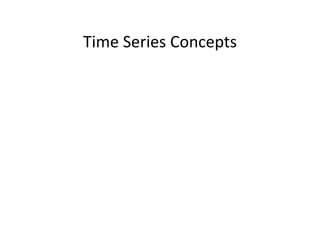 Time Series Concepts
 