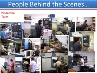 People behind the scenes….
Production
Team
People Behind the Scenes…
 