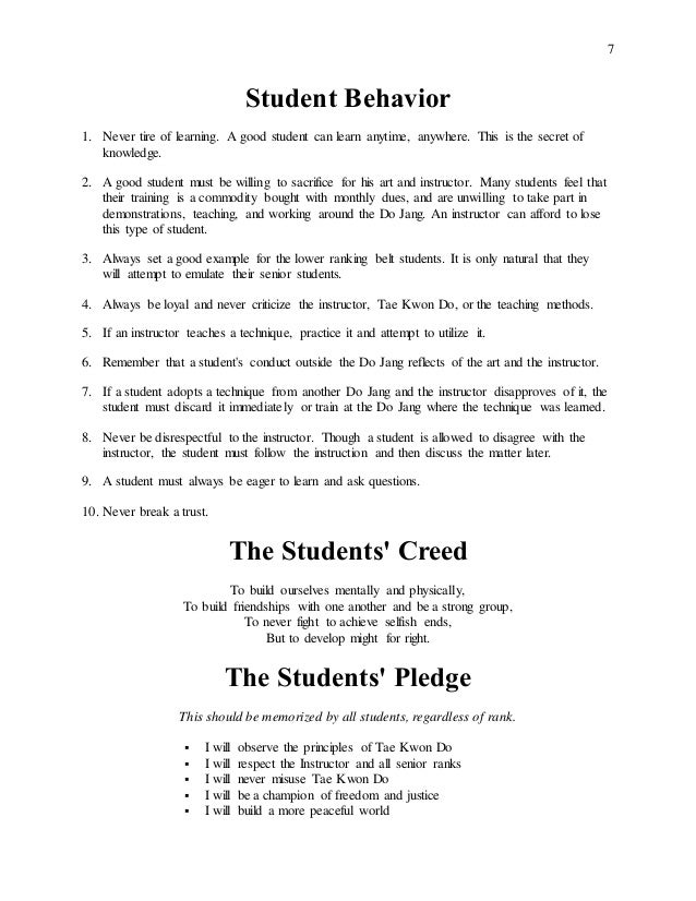 Tae Kwon Do Manual 1 1