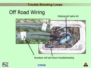 Trouble Shooting LoopsTrouble Shooting Loops
Numbers will aid future troubleshooting
Waterproof splice kit
Off Road Wiring
 