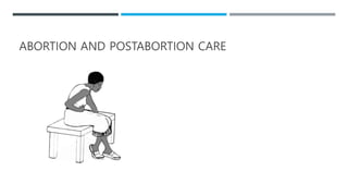 ABORTION AND POSTABORTION CARE
 